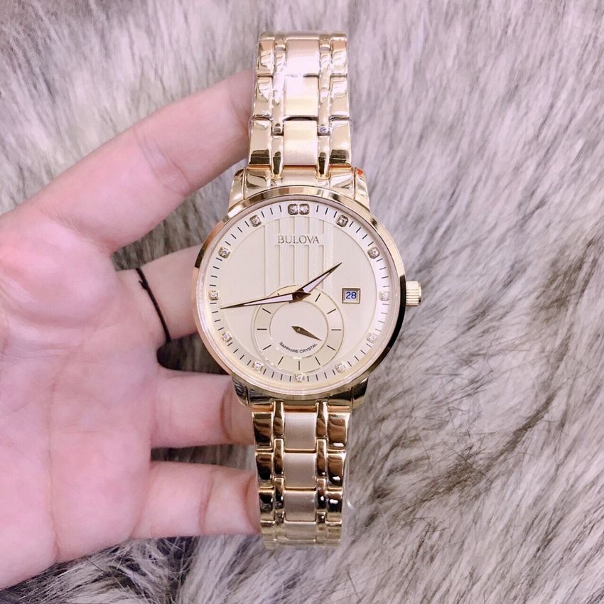Đồng Hồ Nam Bulova 03 Kim Quartz Dây Kim Loại 40mm
