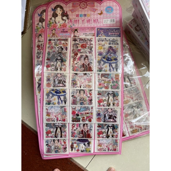 bảng dán 4D hình dán công chúa tuyêt đẹp