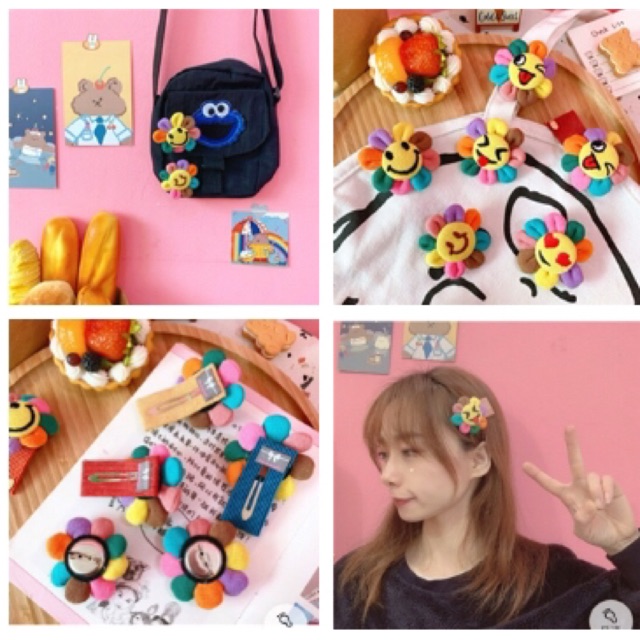 🌻Cài áo, kẹp tóc hoa mặt trời ulzzang
