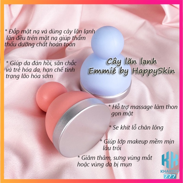 Cây Lăn Lạnh Emmié by HappySkin Làm Dịu Da To Nhất Việt Nam