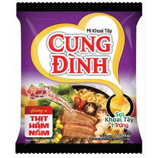 combo 5 gói mì cung đình thịt hầm nấm gói 79g