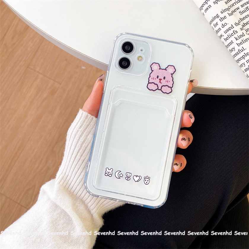 Ốp Điện Thoại Trong Suốt Họa Tiết Hoạt Hình Cặp Đôi Cho IPhone 13 12 11 Pro Max SE2020 X XR Xs Max 7 8 6 6s Plus