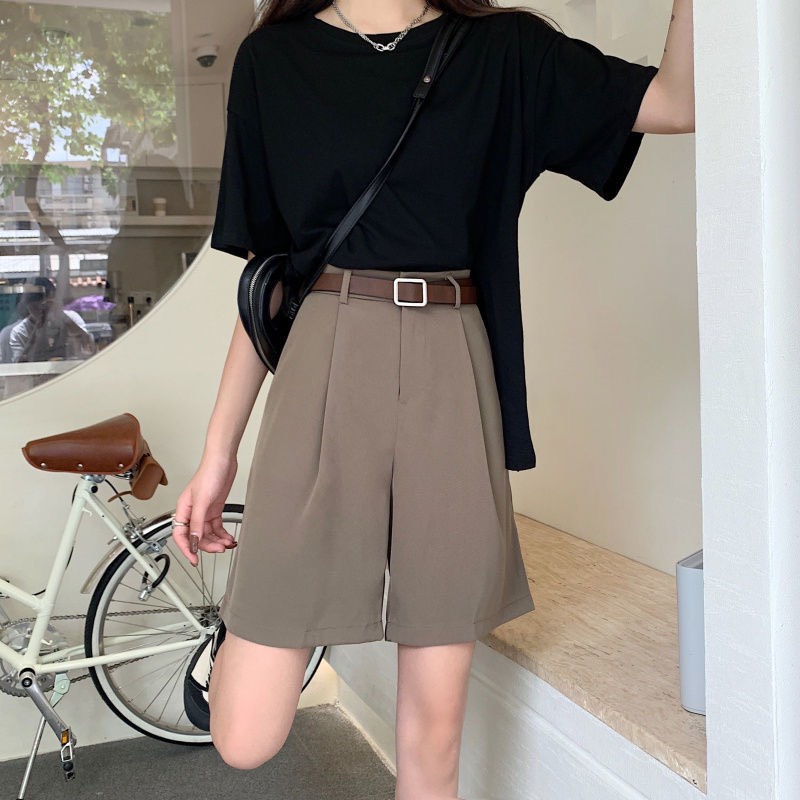 Quần short nữ ống rộng phong cách trẻ trung m216