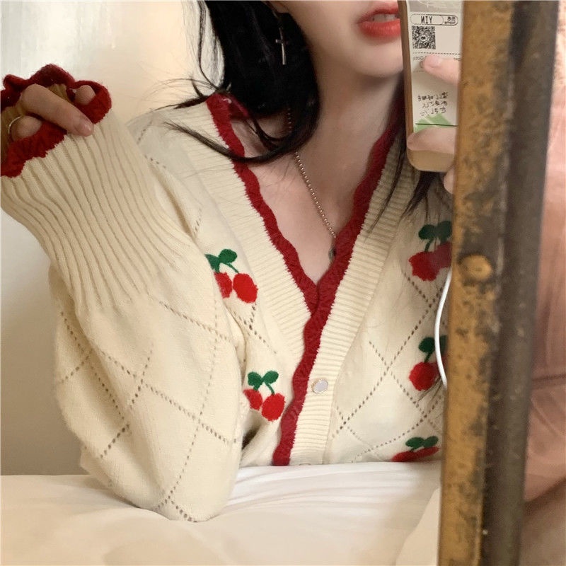 Áo cardigan phiên bản Hàn Quốc dáng lửng phong cách cổ điển thanh lịch dành cho nữ