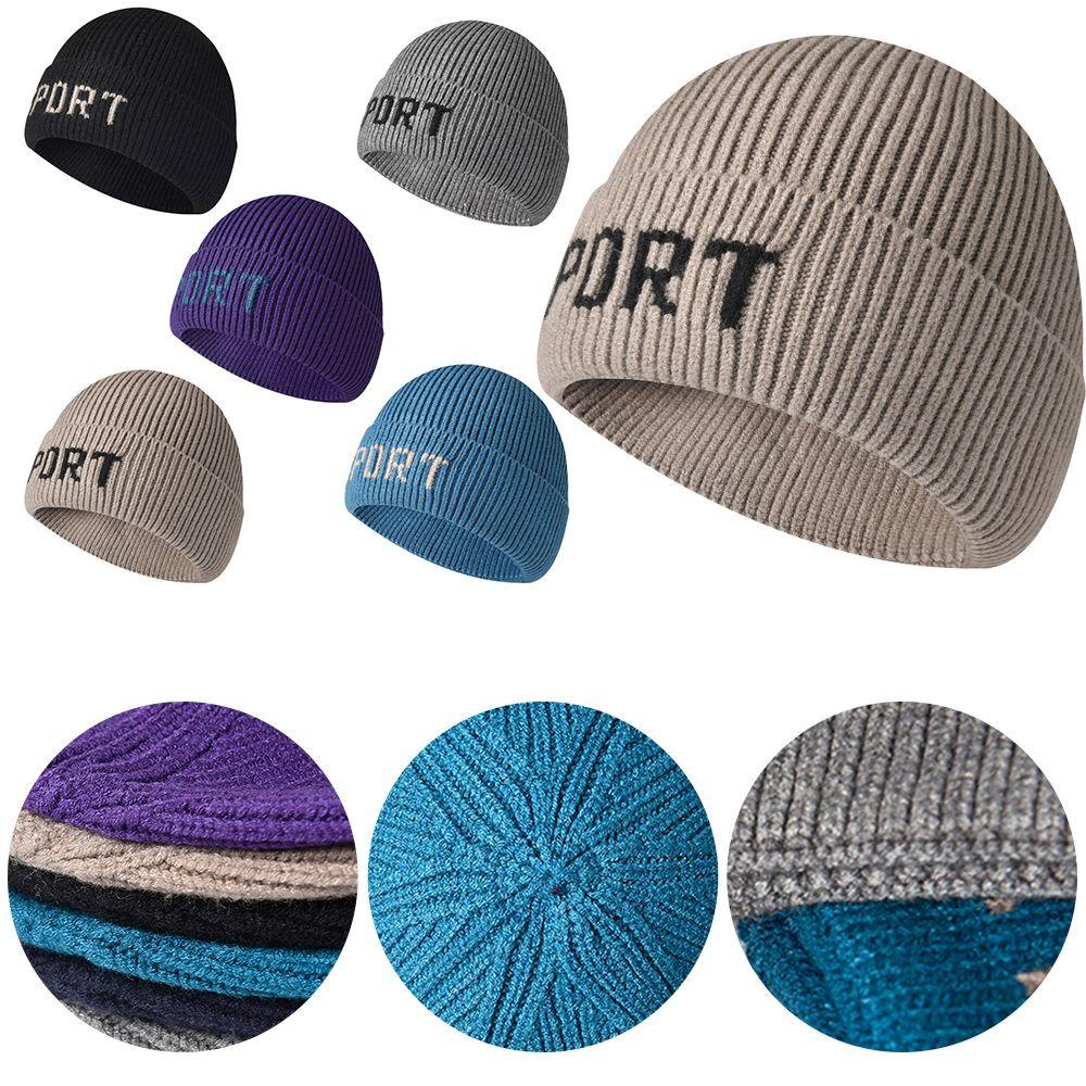 Mũ Beanie Dệt Kim Màu Trơn Dễ Thương Chất Lượng Cao Cho Nam Và Nữ