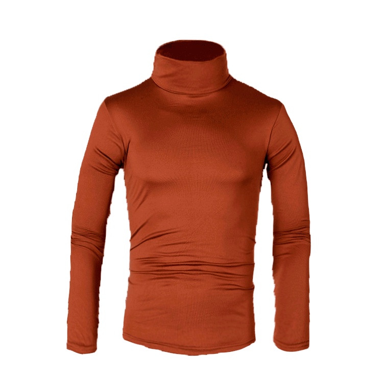 Áo sweater Dệt Kim Cổ Lọ Tay Dài Màu Sắc Đơn Giản Thời Trang Mùa Đông Cho Nam Giới