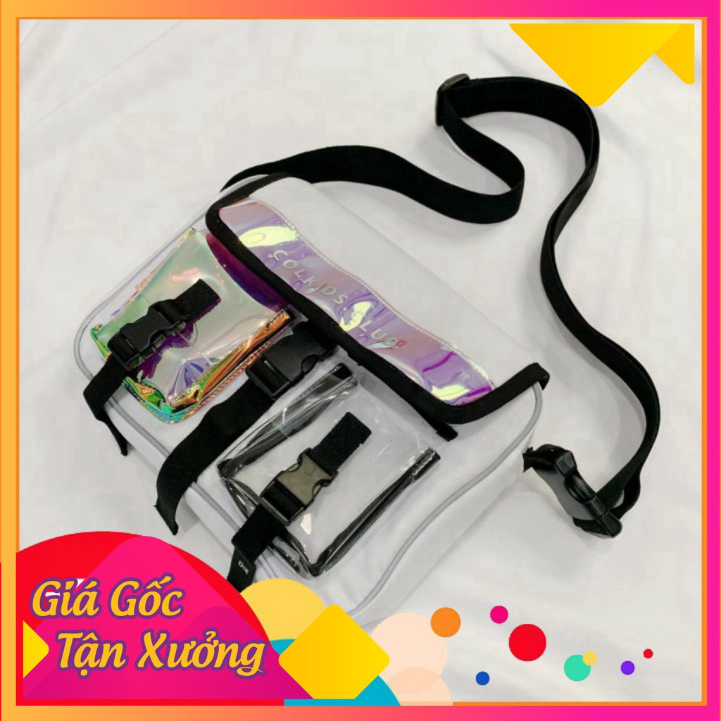 [𝑩𝑨𝑪𝑲 𝑻𝑶 𝑺𝑪𝑯𝑶𝑶𝑳] -Túi Đeo Chéo SHOULDERBAG HOLOGRAM COLKIDS.CLUB CND Unisex