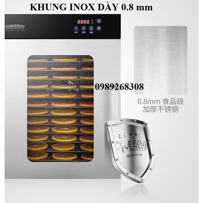Máy sấy thực phẩm 12 khay Takai Pro liên doanh Nhật Bản- Sấy gia đình và công nghiệp - Bảo hành 1 năm