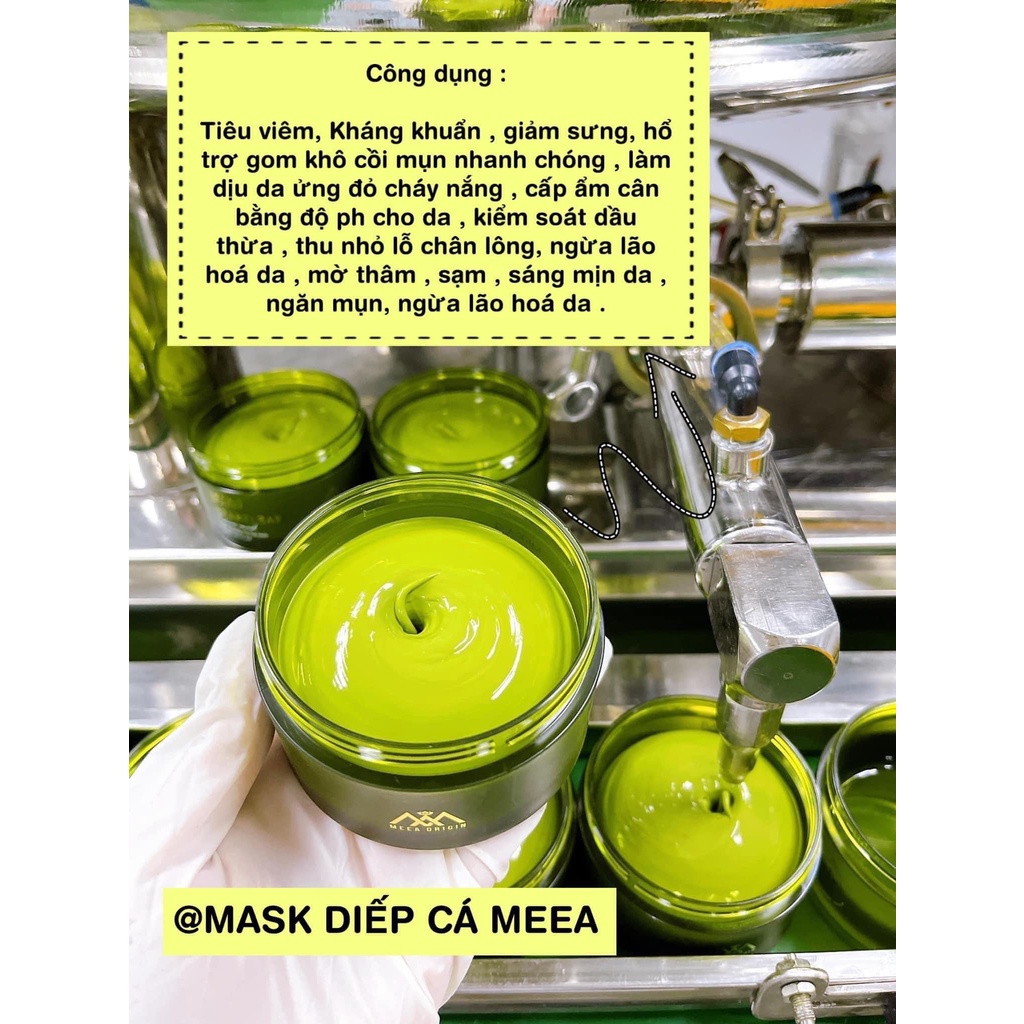 Mặt Nạ Diếp Cá, Mask Diếp Cá Tái Sinh, Se Khít Lỗ Chân Lông, Sáng Da, Ngừa Mụn