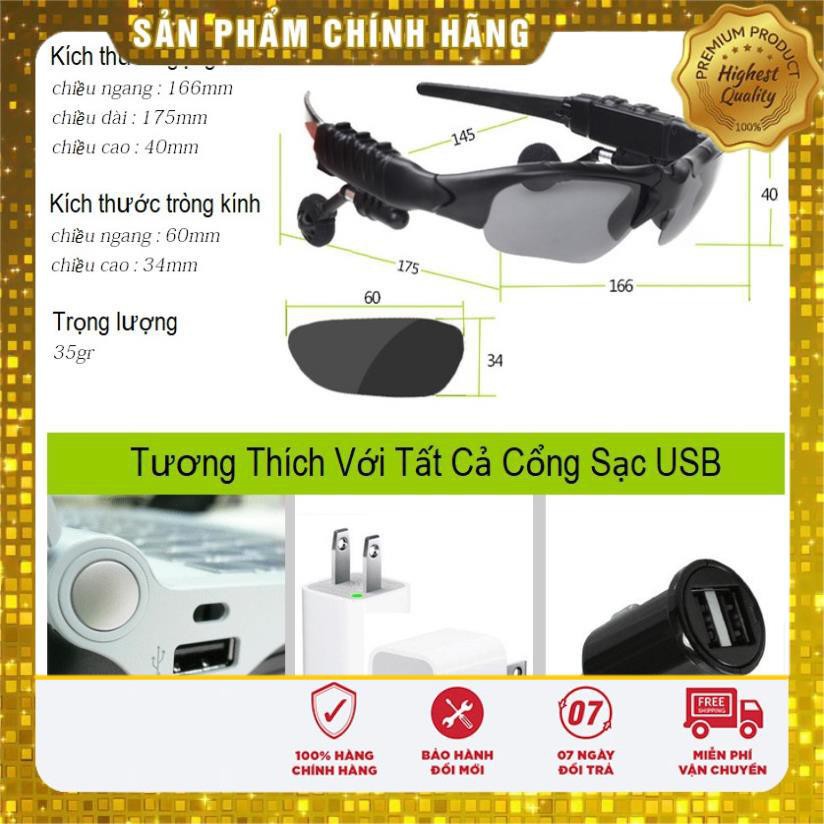 Mắt Kính Thông Minh Bluetooth 4.0 Smart Glass (phù hợp cho Nam & Nữ)