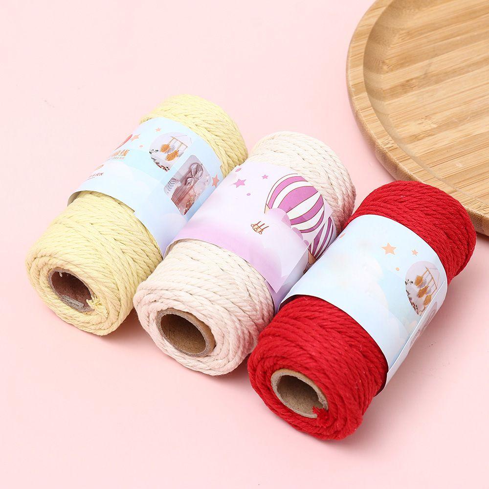 BEAUTY Cuộn Dây Cotton 3mm Dùng Làm Thảm Trang Trí Phong Cách Boho