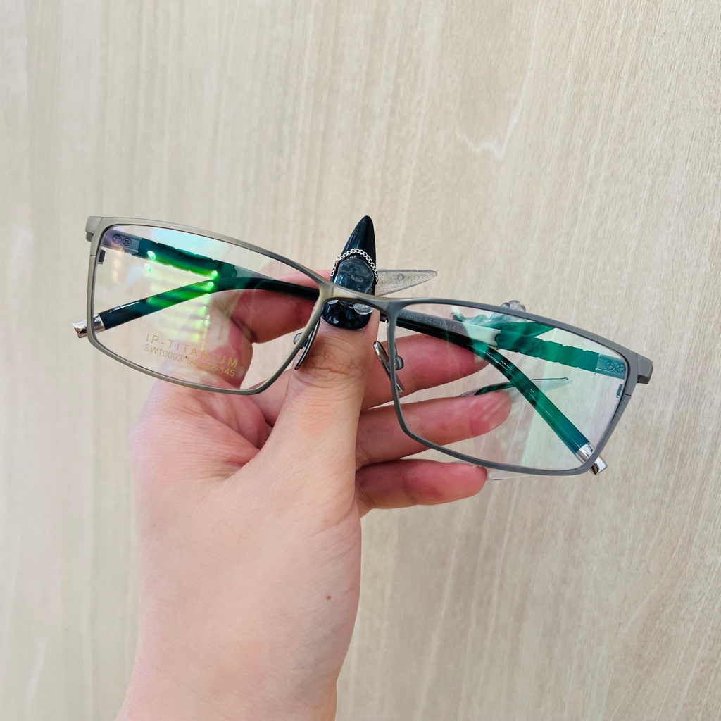 Gọng kính titanium SW10003 thời trang nam siêu nhẹ siêu bền OURESS
