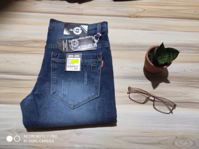 Quần dài jean nam giản ôm body Hải Triều