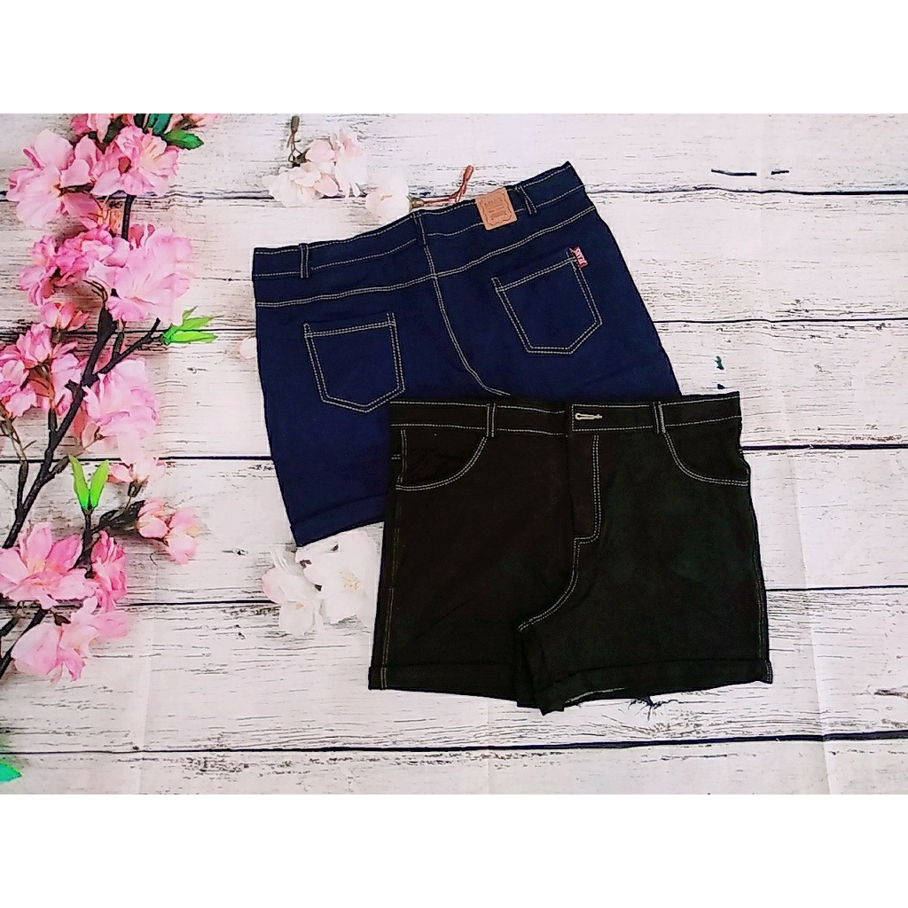 Quần Short Thun Giả Jeans, Chất Thun Co giãn mặc thoải mái như quần Thun, Phong Cách Chất như Quần Jeans. Có Big size 65