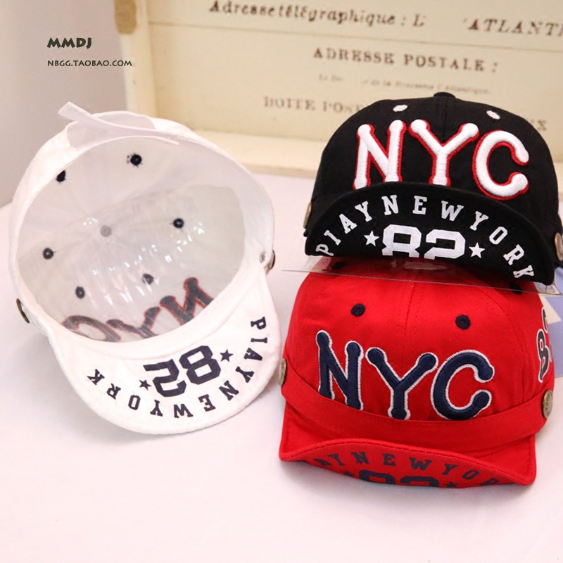 Mũ lưỡi trai thêu chữ NYC phong cách hàn quốc cực đẹp cho bé 6 đến 24 tháng