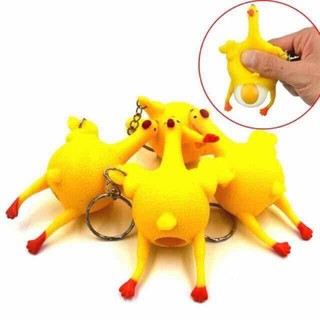 [Giá Sale Cực Thấp] Móc Khóa Hình Con Gà Đẻ Trứng Vàng Siêu Lạ  PMS3460