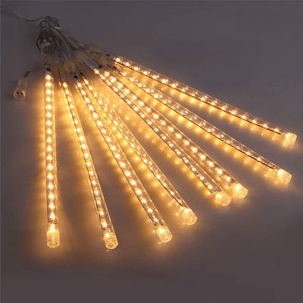 (Chọn Màu) Dài 3 Mét *8 Ống Đèn Led Sao Băng 50Cm-Rèm Đèn Led Chống Nước Trang Trí Tiệc Ngoài Trời Sân Vườn Noel