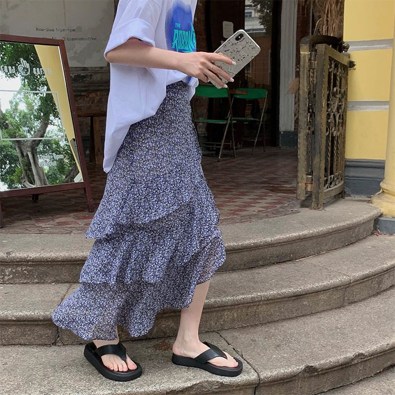Chân Váy Midi Chữ A Họa Tiết Hoa Nhiều Màu Cho Nữ | BigBuy360 - bigbuy360.vn