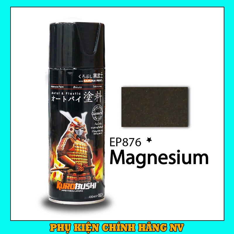 Sơn Samurai màu vàng đồng Magie EP876 chính hãng, sơn xịt dàn áo xe máy chịu nhiệt, chống nứt nẻ, kháng xăng