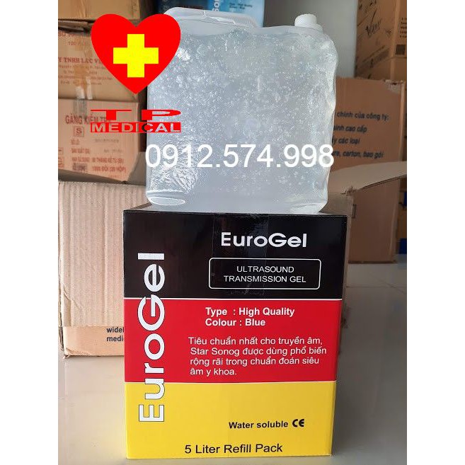 Gel triệt lông Euro màu trắng bình 5 lít