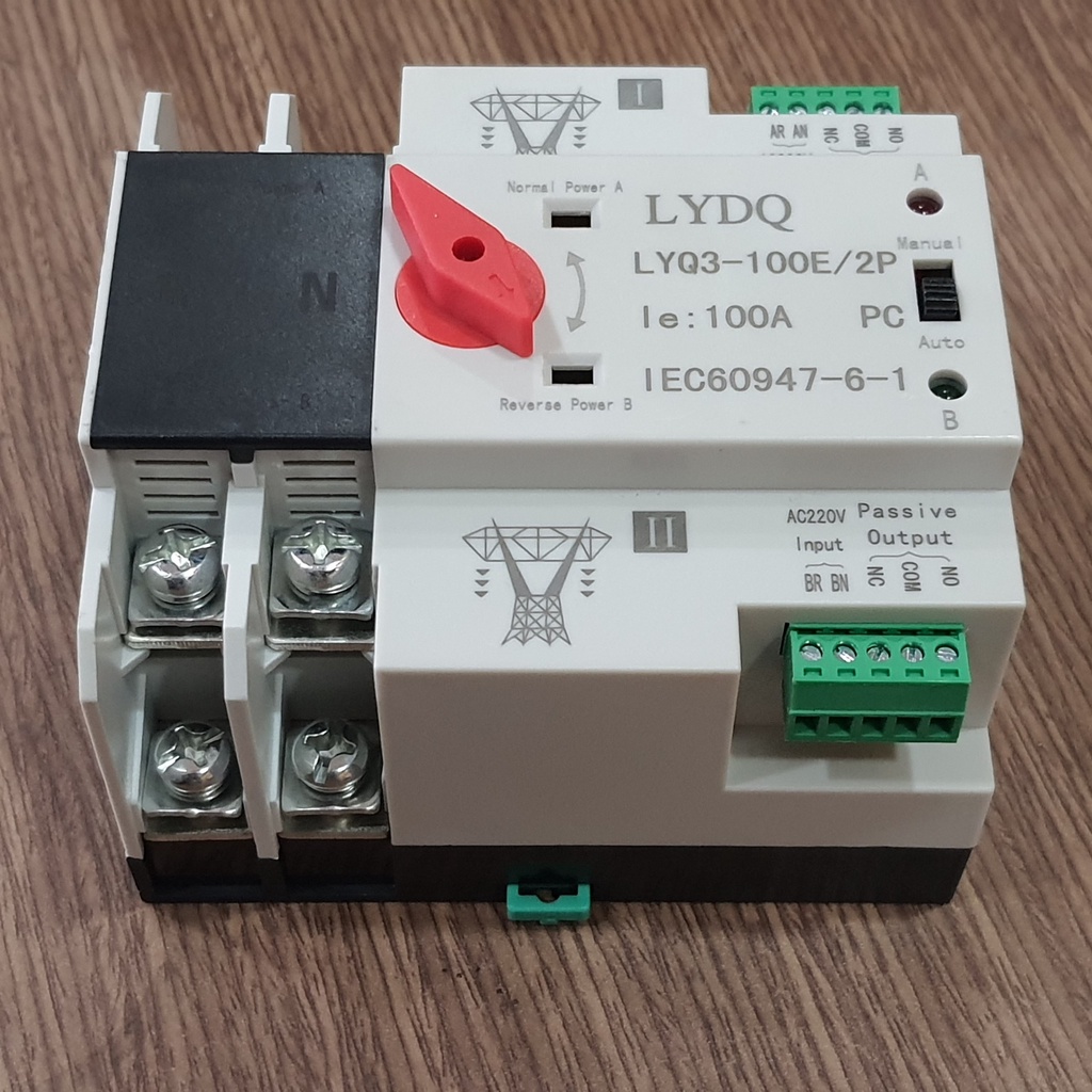ATS bộ chuyển mạch tự động 100A 2P, chuyển nguồn tự động