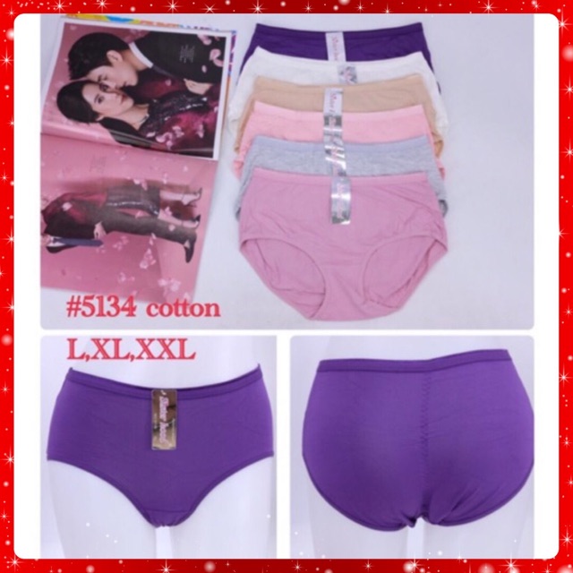 [Hàng Thái Lan] [Có Size từ 45-75kg] Quần lót nữ, quần lót cotton thấm hút mồ hôi Sis 5134 | BigBuy360 - bigbuy360.vn