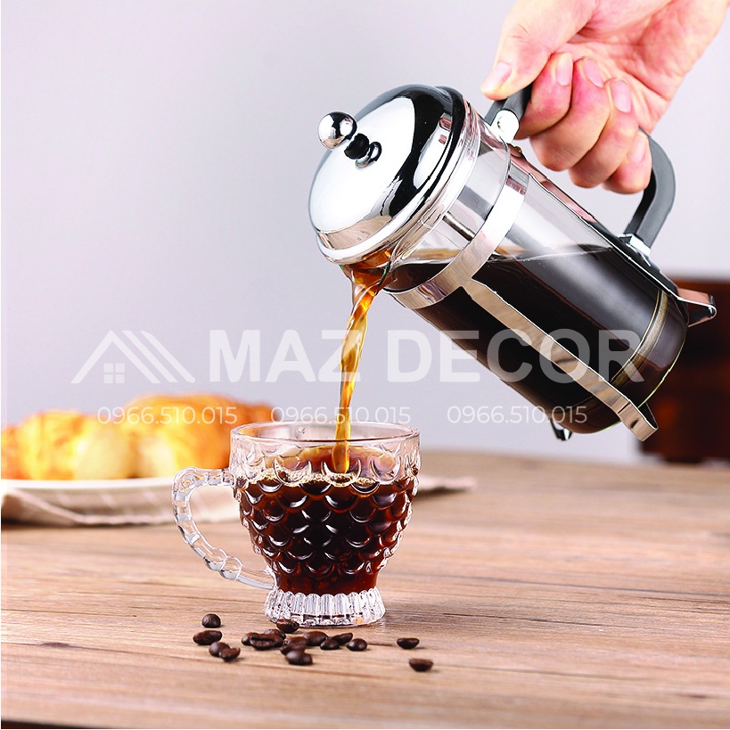 GIÁ SỈ TẠI XƯỞNG Bình phin pha cafe cà phê thủy tinh chịu nhiệt có lọc siêu tiện lợi có tay cầm 350-600ml