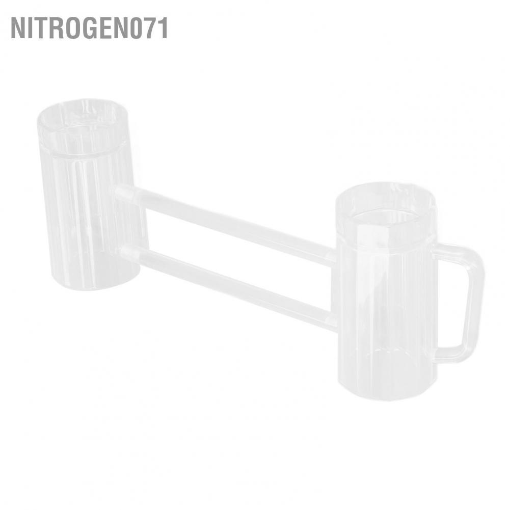 Nitrogen071 Cốc Bia Acrylic Ly Đính Liền Đôi Có Tay Cầm Cho Cuộc Thi Trò Chơi KTV Bar 430ml / 14.5oz