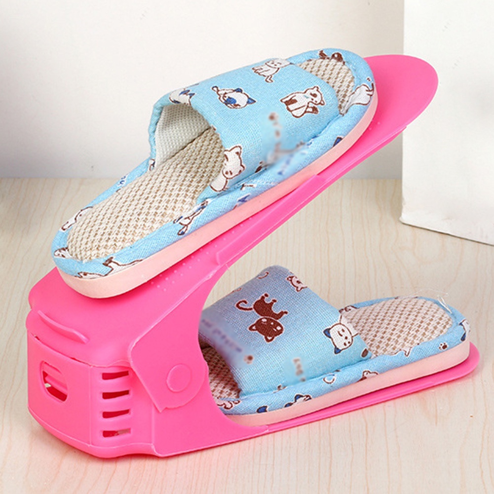 Kệ Đứng Hai Tầng Đựng Giày Tiết Kiệm Không Gian Có Thể Điều Chỉnh