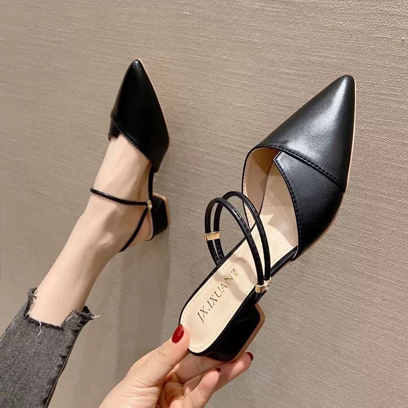 Freeship Sandal công sở nữ đế 2p da mềm xu hướng thời trang hot