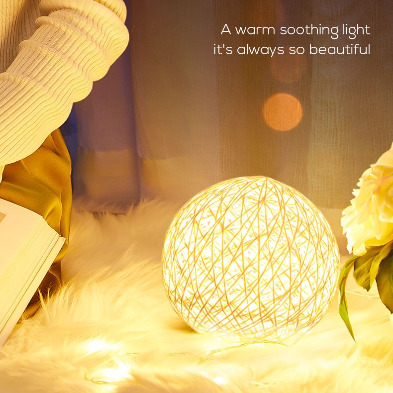 Đèn Ngủ Bóng LED Hình Quả Cầu Dây Leo Nhiều Màu Sắc Trang Trí Phòng Ngủ Hành Lang Phòng Ngủ Hành Lang