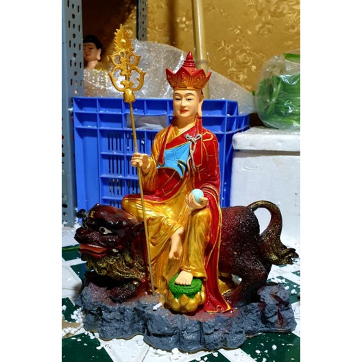Tượng Địa Tạng ngồi lân 40cm