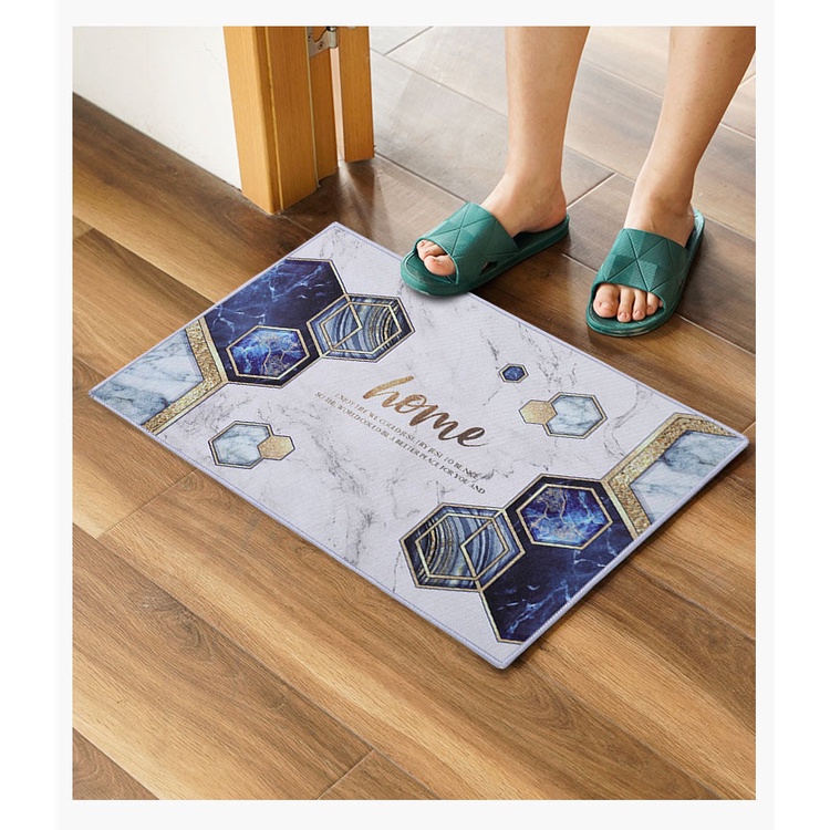 Thảm Lau Chân 40x60cm Chống Trơn Trượt, Thấm nước, Hình 3D, Thảm Chùi Chân Nhà Bếp, Nhà Tắm
