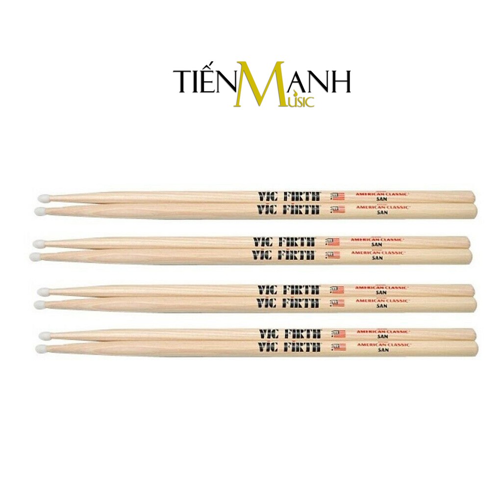 [Chính Hãng] Dùi Trống Vic Firth Đầu Nhựa 5AN - American Classic Hickory Drumsticks