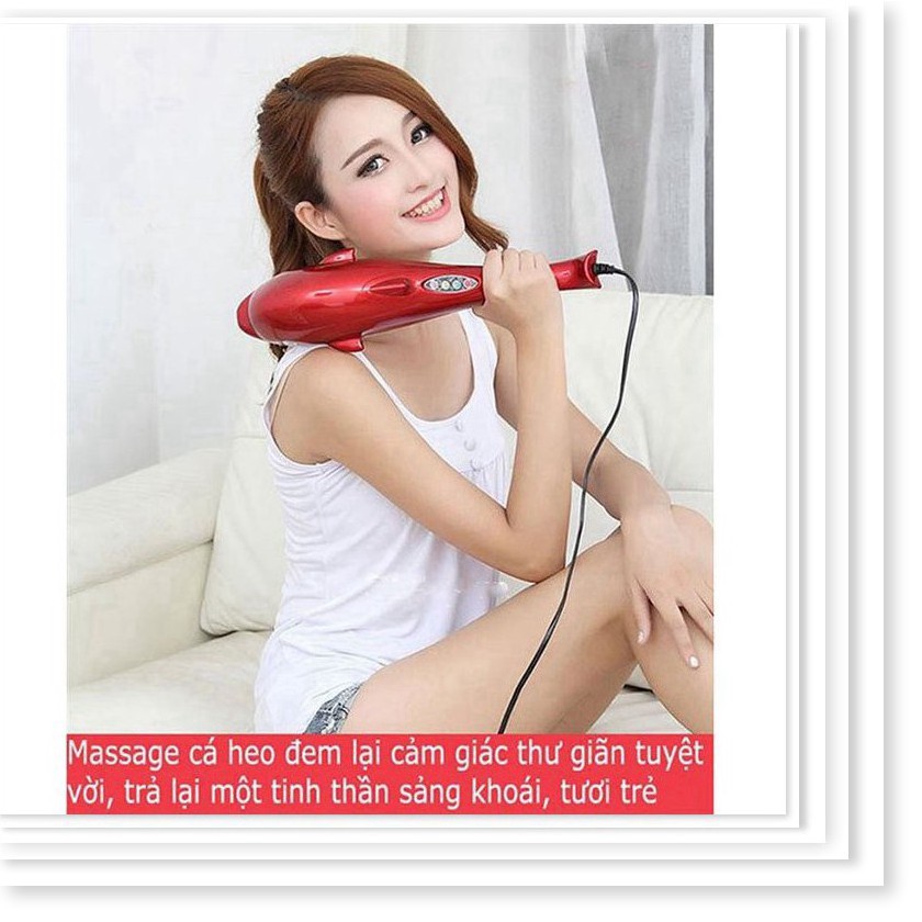 Máy mát xa - Máy massage cầm tay cá heo thế hệ mới công suất 28w