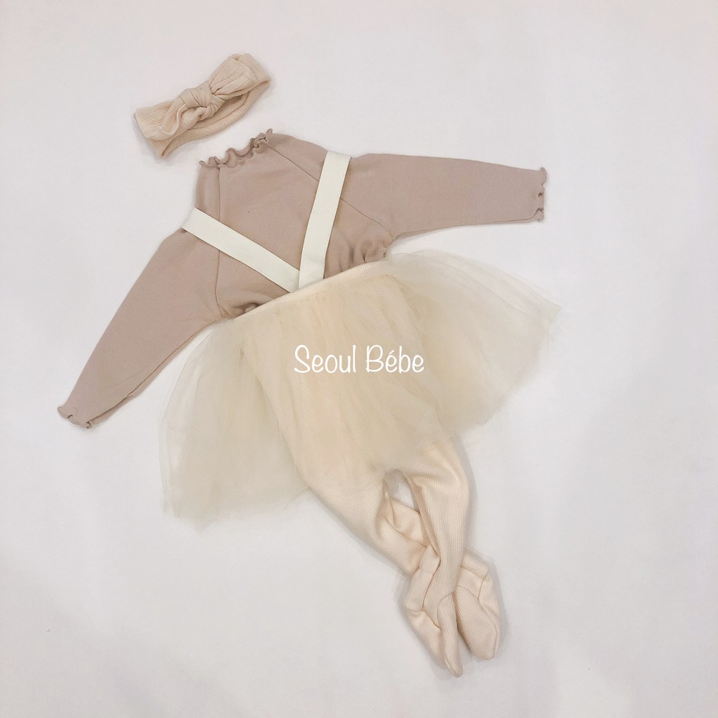 Quần legging chân váy ballet legging liền bàn made in Korea