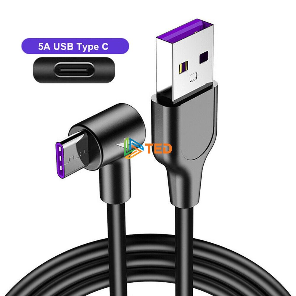 Dây cáp sạc nhanh 5A USB Type C cho Huawei P30 Pro Samsung S10