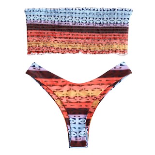 Bikini Cột Dây Hoạ Tiết In Cho Phái Nữ