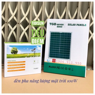 Đèn pha năng lượng mặt trời 100W