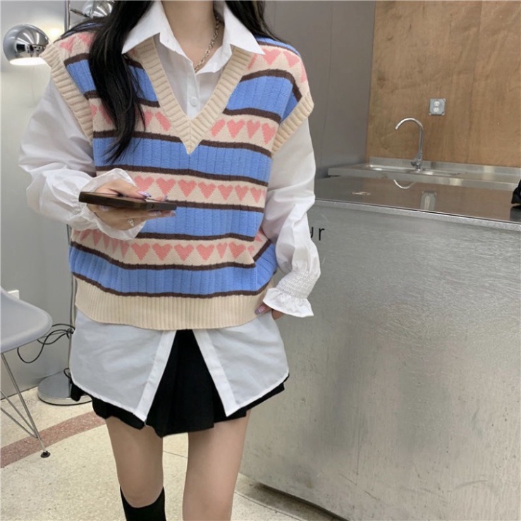 Áo Gile Len,Áo Len Nữ  Hàn Quốc Hàng Dệt Kim form chuẩn cực xinh cho chị em Hàng Mới Hàng New | BigBuy360 - bigbuy360.vn