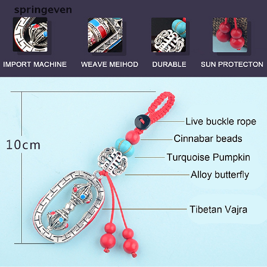 Móc Khóa Cầu Nguyện Phong Cách Phật Giáo Tây Tạng