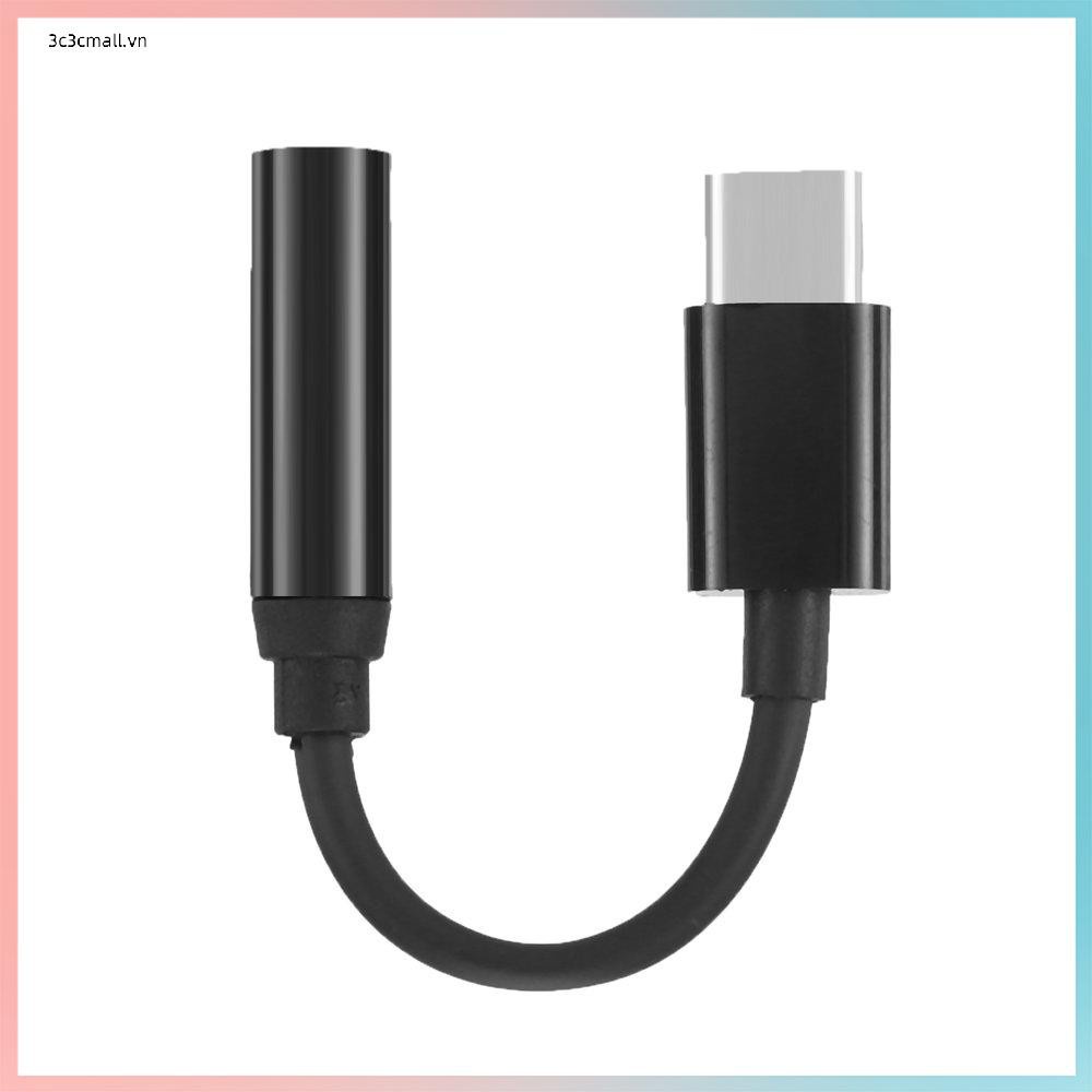 ✨chất lượng cao✨Mini Type-C To 3.5mm Earphone Cable Adapter Usb 3.1 TypeC Male To 3.5 AUX