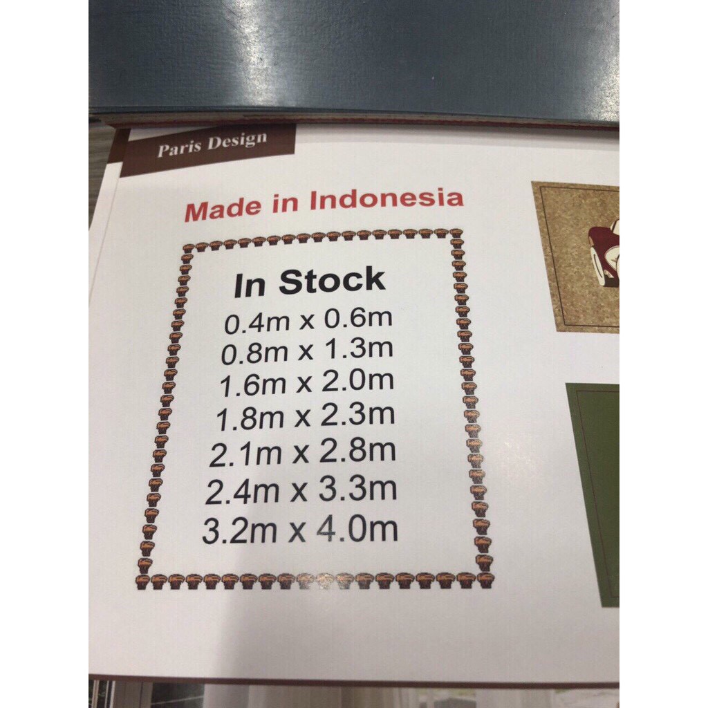 Thảm trải sàn INDONESIA Đủ Size