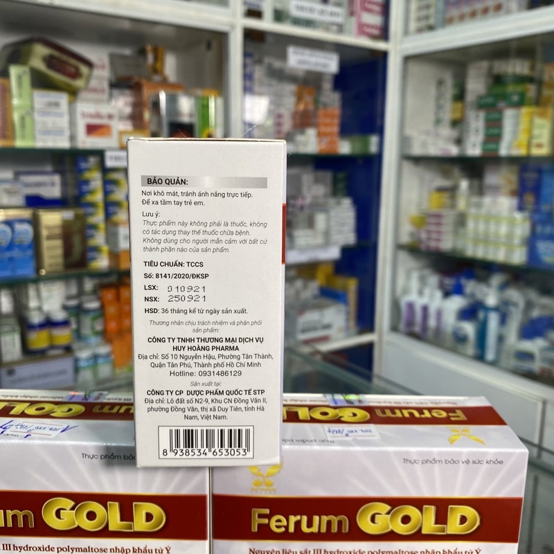 ✅  Ferum Gold giúp bổ sung sắt và acid folic cho cơ thể hỗ trợ hạn chế tình trạng thiếu máu clo thiếu sắt.