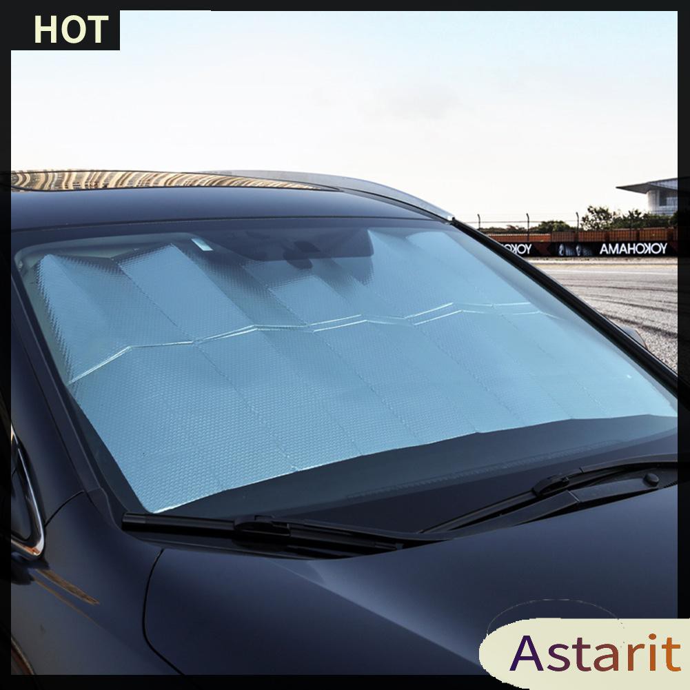 Summer Car Windshield Sunshade Double Side Aluminum Foil Foldable Sun Visor