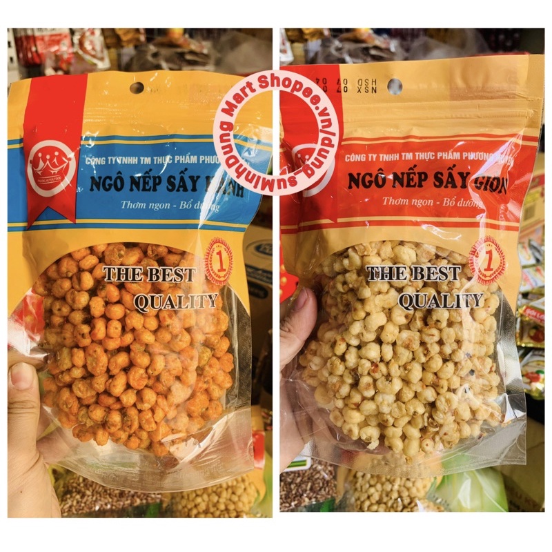 Ngô nếp sấy giòn và sấy hành gói 180g