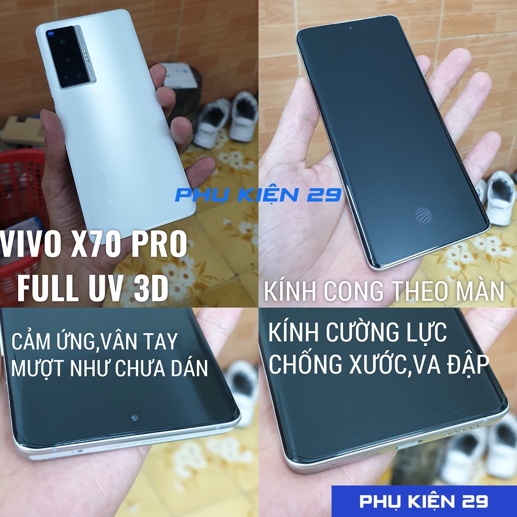 Dán kính cường lực FULL màn FULL keo UV Glass Pro+ 9H