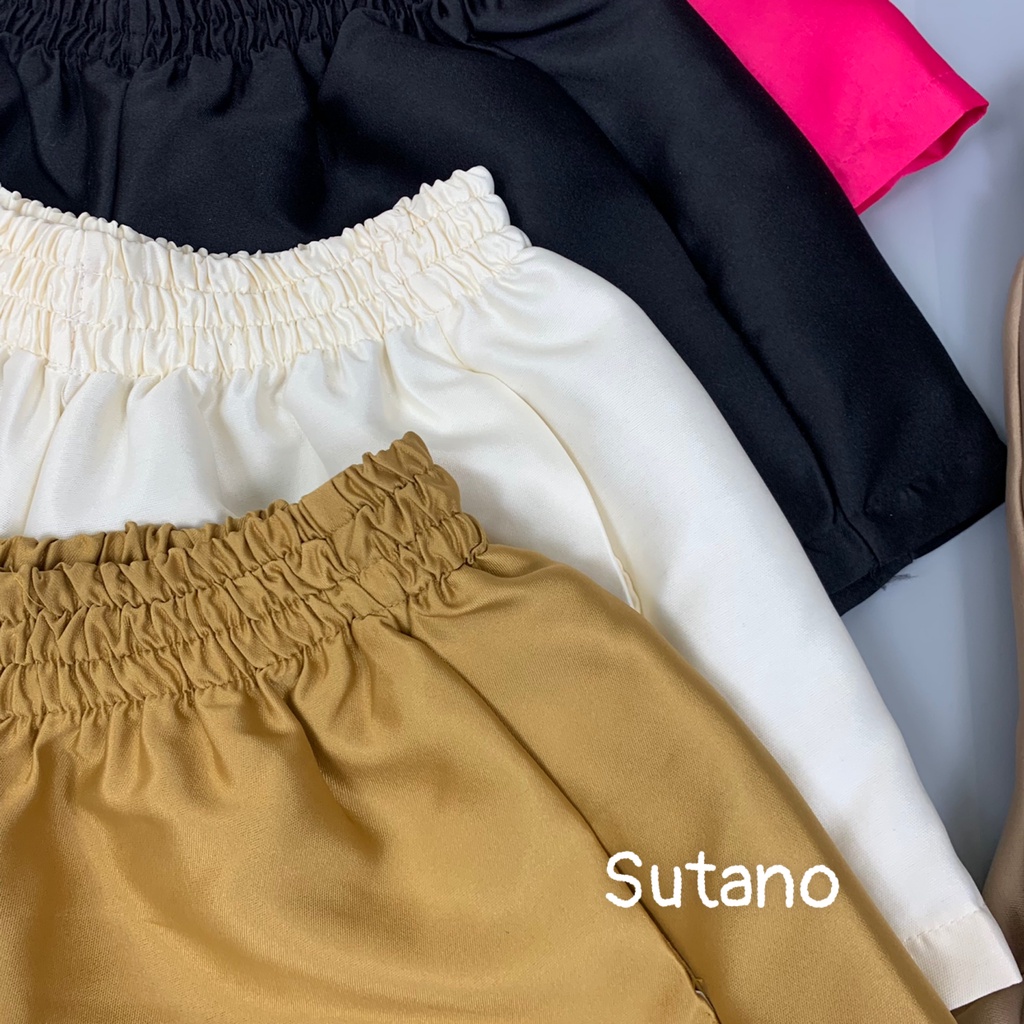 Quần tacta cạp chun,quần short phồng Quần đùi sooc cạp cao có túi 2 bên trẻ trung nhiều màu Q560 SUTANO