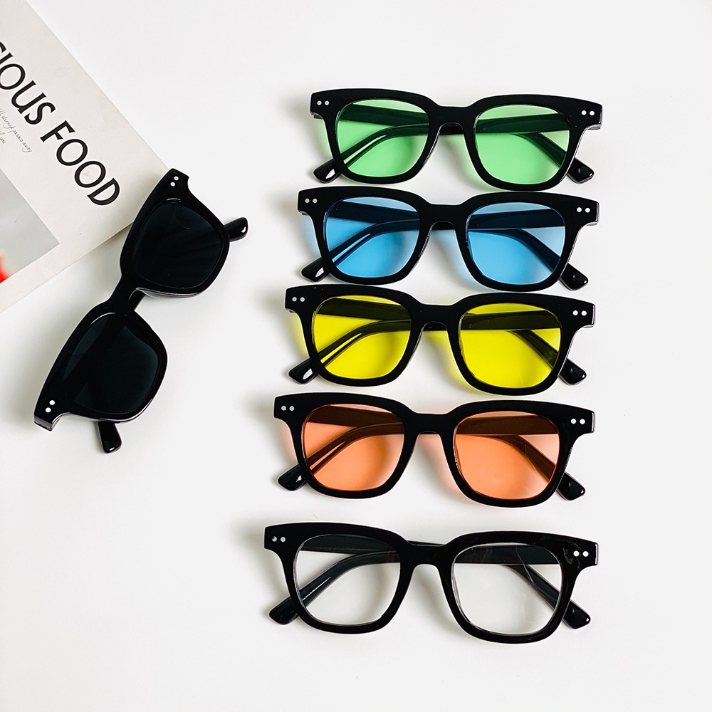 Mắt kính unisex hot trend thời trang gọng kính mát nam nữ nhiều màu phong cách