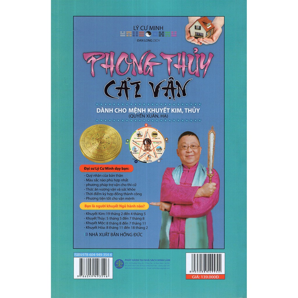 Sách - Phong thủy cải vận dành cho mệnh khuyết mộc, hỏa  - VLG